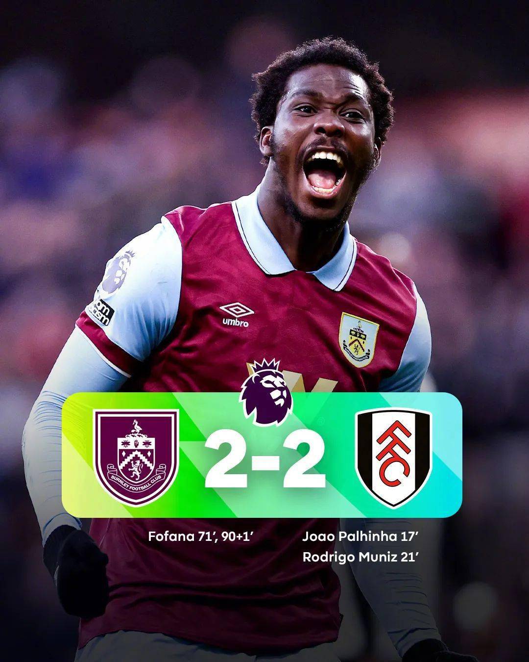 伯恩利主场战平布莱顿,赛季表现仍可观 伯恩利主场战平布莱顿,赛季表现仍可观