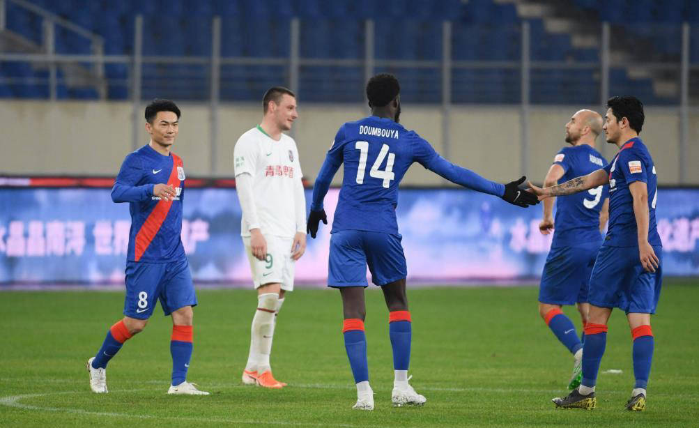 上海紫绿申花主场战平济南合作，进攻不占上风