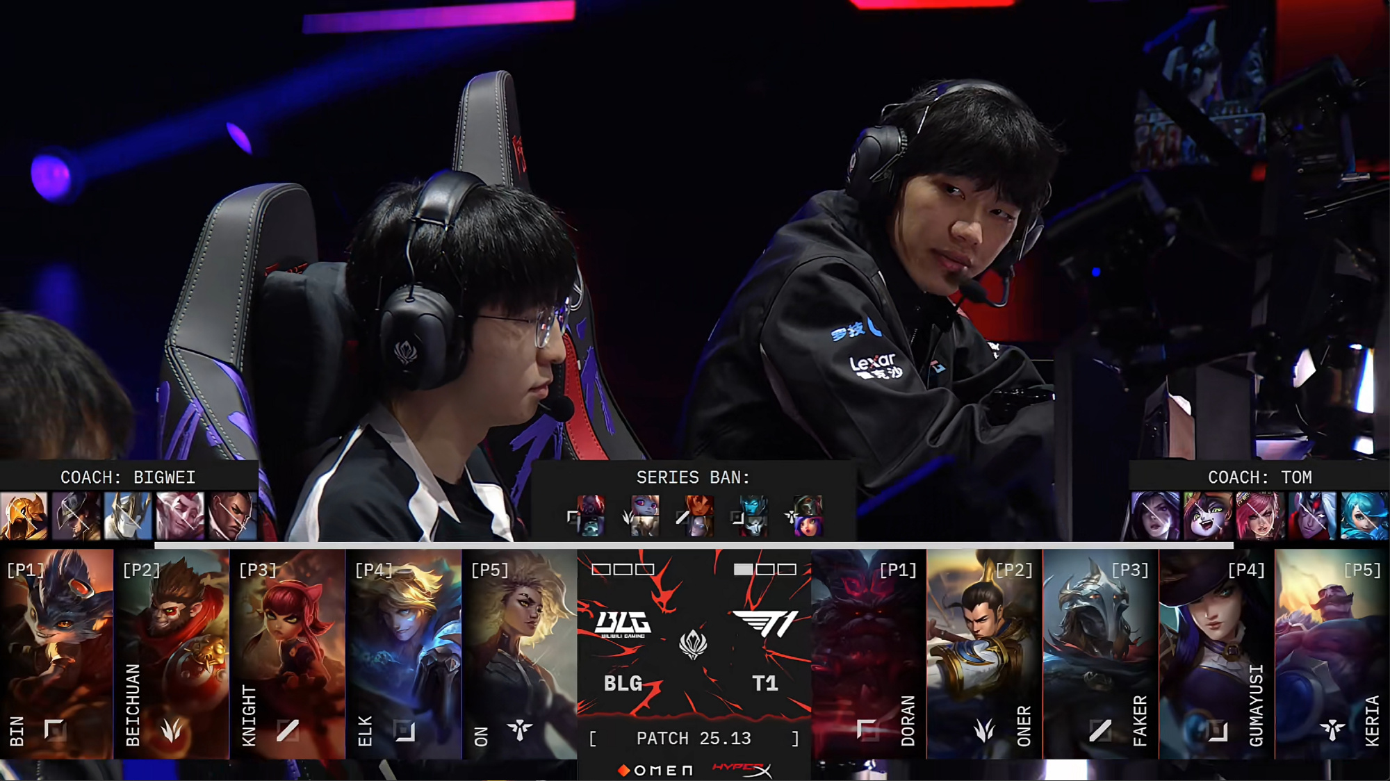 NS险胜BLG，Faker完成史诗逆转宿敌对决四强赛，锁定晋级资格